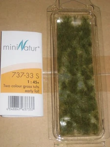 Static Grass Two Colour Tufts Early Fall, MiniNatur Silfor Brand New In Packet - Picture 1 of 3