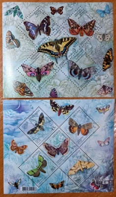 Ukraine 2004 2005  fauna insects Butterflies Full set 2 Blocks MNH Foto 1 de 4