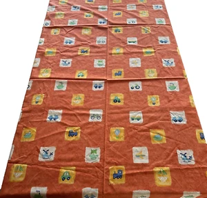 Whimsical Children's Fabric Cotton Transportation Theme Large Showroom Panel - Picture 1 of 16