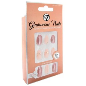 W7 Glamorous Nails - Precious Moment - Glue Enclosed Salon Press On False Nails - Picture 1 of 2