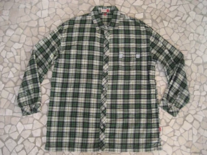Esprit Bluse Flanellbluse Flanellhemd Gr. 176 grün-schwarz-kariert Flanell - Bild 1 von 2