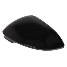 *^ 2PCS Rearview Mirror Cover Bright Black Smooth Texture Door Side Mirror Cover