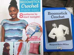 Broomstick Crochet Fashions Margaret Wilkes & Broomstick Made Easy Clothes, Hats - Picture 1 of 13