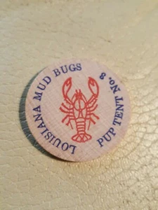 moc 48th supreme scratch 1967 Mardi Gras Doubloon new orleans wood - Picture 1 of 2