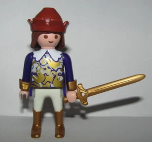 Playmobil Medieval Prince w/ golden sword - C64 - Picture 1 of 3