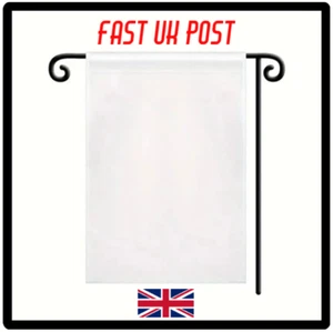Sublimation Garden Flag Blanks UK SELLER - Picture 1 of 6