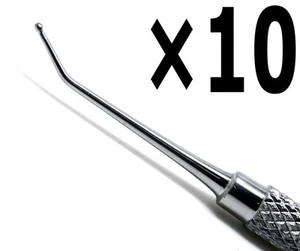 10 piezas pulidores de bolas dentales de un solo extremo 0,9 mm longitud aplicador 11 cm herramientas - Imagen 1 de 4