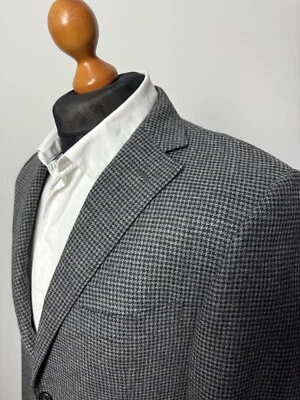 Corneliani men’s 2 btn wool cashmere check blazer jacket size IT50 US40 p2p 20,9 - Image 1 of 4