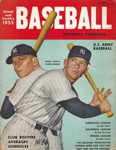 1953 Street & Smith's Baseball magazine Mickey Mantle New York Yankees ***read - Picture 1 of 2