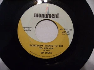 ED BRUCE When a Man becomes a Man/EVERYBODY WANTS TO GET TO HEAVEN NM/M? Unplayd - Picture 1 of 2