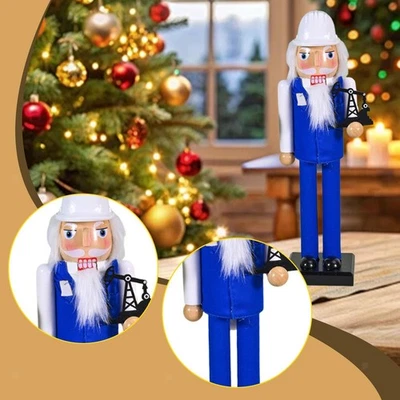Wooden Nutcracker Ornament Art 15 inch for Party Favors Living Room Festival - Image 1 of 4