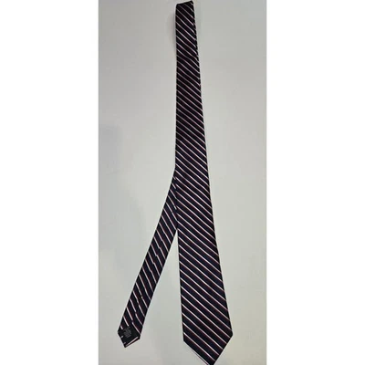 Corbata a rayas Tommy Hilfiger para hombre azul marino blanco y rojo mezcla de seda Foto 1 de 4