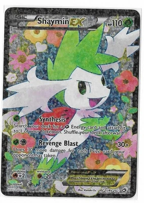 Shaymin EX Full Art FA RC21/RC25 Legendary Treasures: Radiant Collection Holo NM - Image 1 of 2