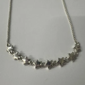 LC Lauren Conrad Halskette/Chocker silberfarben 8 Sterne - Bild 1 von 4