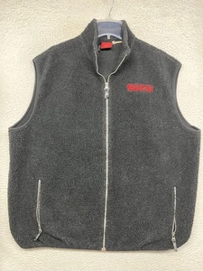 Spyder Gilet Pile Uomo Extra Large Grigio Sherpa Full Zip Retro Logo Ragno Sci - Foto 1 di 14
