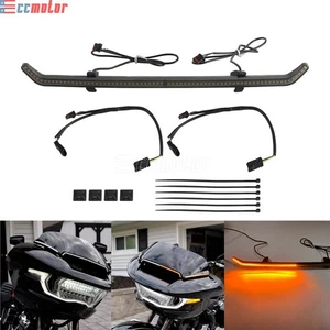 For Harley Road Glide FLTRX CVO FLTRXSTSE 2024 2025 LED Center Windshield Lights - Picture 1 of 11