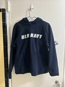 Sudadera con Capucha De Colección Nueva Con Etiquetas Antigua Azul Marino Para Hombre Azul Marino Peso Pesado Polar Pequeña Bordada Logo - Imagen 1 de 20
