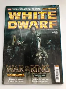 Vintage WHITE DWARF April 2009 Games Workshop Hobby Magazine LOTR WARHAMMER - Imagen 1 de 5