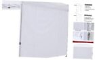 Door Wall For 10X10 Pop Up Canopy Tent, 1 Pack Sidewall With Two 10X10ft White