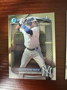 2025 Bowman - Chrome Prospects Richard Matic #BCP-71 NY Yankees - Picture 1 of 1