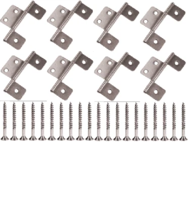 MOBILE HOME PARTS Mobile Home/RV Brushed Nickel Interior Door Extended Leaf Hinge with Screws (8