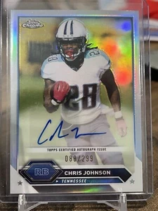 2023 Topps Composite Chris Johnson Topps Chrome Refractors #/299 Auto #TCA-CJ - Picture 1 of 2