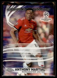 2017-18 Topps Chrome UEFA CL Lightning Strike Anthony Martial Manchester United - Picture 1 of 2