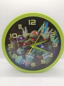 Nickelodeon TMNT 8" Wall Clock 2016 Teenage Mutant Ninja Turtles Green - Picture 1 of 2