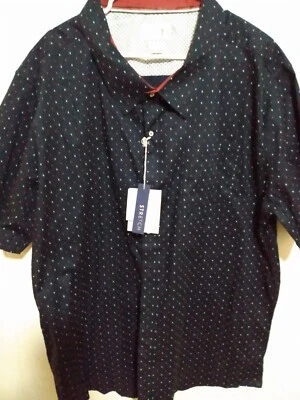 Camisa Craft+Flow Azul con Estampado Para Hombres 3XL Cómoda Manga Corta Nueva con Etiquetas Foto 1 de 4