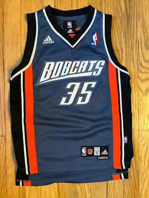 Adam Morrison #35 Charlotte Bobcats adidas Authentic NBA Jersey (Youth Small) - Image 1 of 4