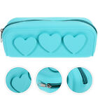 Makeup Brush Holder Zipper Bag Silicone Portable Coin Pouch for Travel School