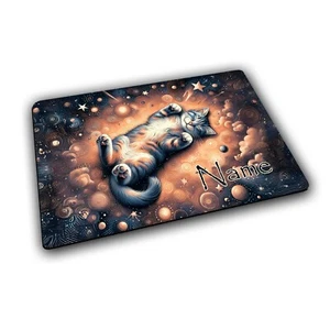 Platzset Kinder Katze mit Name / Tischset personalisiert / Platzdecke - Bild 1 von 10
