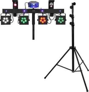 Eurolite LED KLS Scan Pro Next FX Lichtset Set DMX Scanner Derby Tasche Stativ