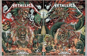 Set Of 2 Metallica Mexico City Week 2 2024 Posters AP Set Limited #/50 Juan Ma - Picture 1 of 5