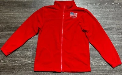 2015 Equipo Olímpico EE. UU. Chaqueta Roja con Cremallera Unisex Mediana Polar.     S Foto 1 de 4