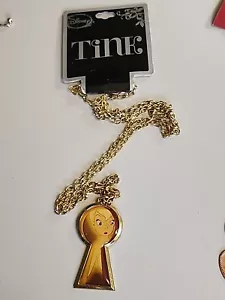 Disney Tinker Bell Necklace Long 26" Adjustable NWT OS7 - Picture 1 of 4