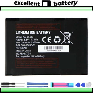 New Battery W-7 W-7b For Optus 4G Modem Netgear 790S 800S 810S 5200087 - Photo 1 sur 3