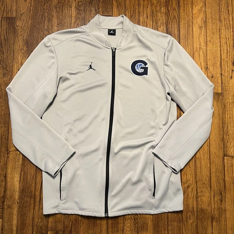 Nike Georgetown Hoyas Basketball Jacket Size Large Tall Team Issued RARE Gray Cover