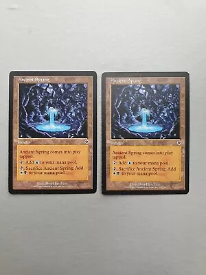 Ancient Spring x2, MTG Invasion (2000)  Common Land, Actual Cards - Image 1 of 2
