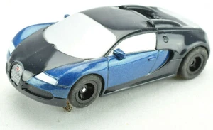 Coche Ranura Micro Scalextric Azul y Negro Bugatti Veyron Escala 1/64 HO - Imagen 1 de 2