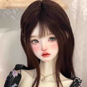 Handgefertigte 1/4 BJD Puppe SD Harz Gelenk Gesicht Make-up hübsches Mädchen weibliche nackte Puppe - Bild 1 von 6