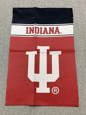 Indiana University Hoosiers FOCO Team Garden Flag Red White Black NWT - Image 1 of 4