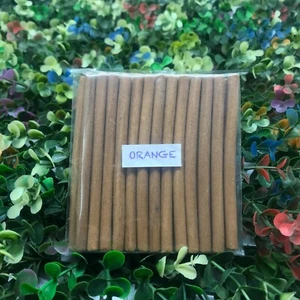 Orange Incense Dhoop Sticks - 100% Natural bambooless Incense Dhoop Sticks - Picture 1 of 8