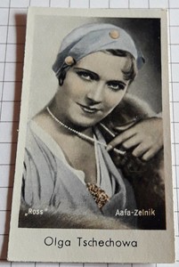 Film star OLGA CKHOVA | portrait photo - collectible picture / trading card #3858