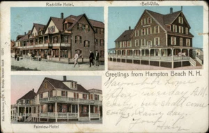 Hampton Beach, NH Radcliffe Hotel 1905 Rockingham County New Hampshire Postkarte - Bild 1 von 2
