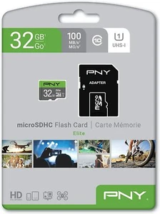 PNY Elite Class 10 U1 microSDHC Flash Memory Card 32GB (P-SDU32GU185GW-GE) USA - Picture 1 of 8