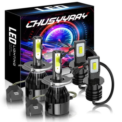 Combo de 4 faros LED altos bajos antiniebla para Suzuki XL-7 2002-2005 6000K Foto 1 de 4