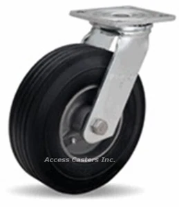 S-8528-SU Hamilton 8" Cush-N-Flex Swivel Plate Caster, 500 lb Capacity - Picture 1 of 2