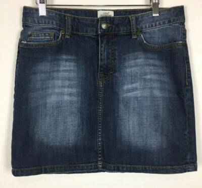 Falda vaquera LOGG Label of Graded Goods talla 10 azul envejecido lápiz H&M Foto 1 de 4