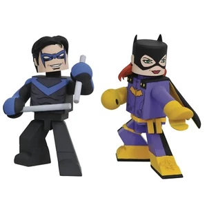 "💎 2018 Diamond Toys DC Nightwing & Batgirl Vinimate 4” PVC Vinyl Figure 2-Pack - Picture 1 of 5